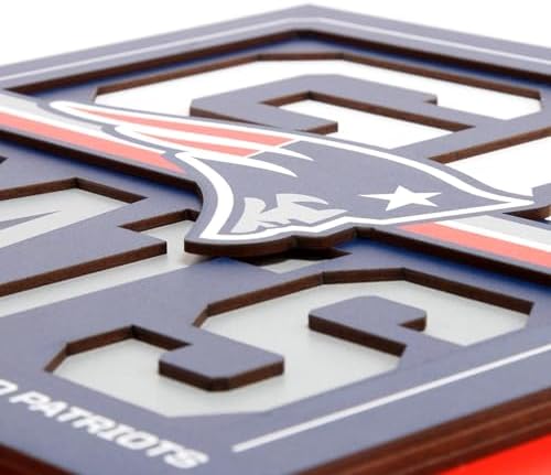 YouTheFan NFL New England Patriots Slogan Series 3D Wall Art