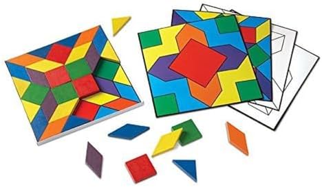 Learning Resources Parquetry Blocks & 20 Pattern Cards