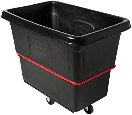 Rubbermaid Commercial Utility Truck, 12 Cubic Feet, 800 lb. Capactiy, Black, Large Cart for Commercial/Waste/Laundry Transportation/Collection