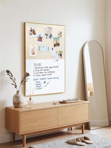 ARCOBIS Dry Erase Cork Board Combo