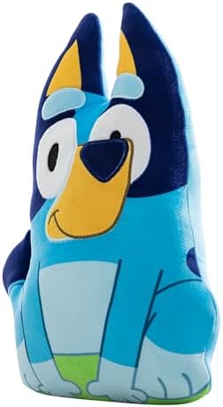 Northwest Bluey Happy Bluey Cloud Pillow 12" – Plush Kids Stuffed Toy, Cartoon Character, Bedroom Decor, Gift for Girls & Boys