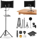 Microphone Isolation Shield with Tripod Stand & Pop Filter