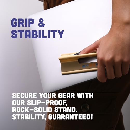 Steepy Portable Laptop Stand for Desk Adjustable Height, 13-17 Inch Devices