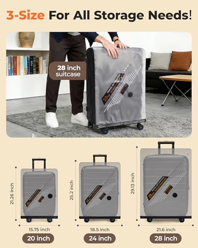 BAGSMART 15 Pack PA+PE Travel Vacuum Bags with Wireless Pumpe