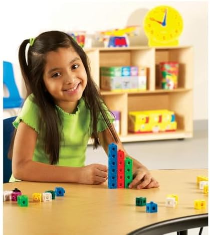 Learning Resources Snap Cubes Set of 1,000 - Math Manipulatives for Elementary School, Kindergarten Learning & Education Toys, Math Cubes, Counting Blocks for Classroom Centers and Homeschool