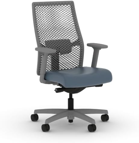 HON Ignition 2.0 ReActiv Ergonomic Office Chair, Lumbar Support, Ocean