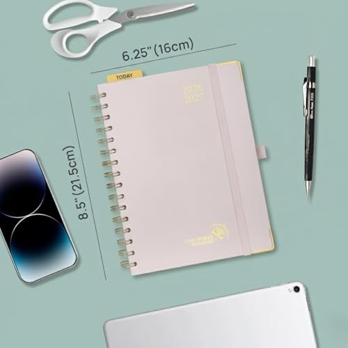 POPRUN 2026-2027 Weekly Planner 6.25" x 8.5" Weekly and Monthly Planner