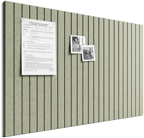 Bumusty 36"x 24" Large Felt Bulletin Board Tiles,Sage