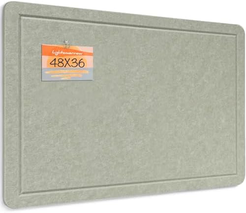 Felt Bulletin Board 48x36 inches, Decorative Pin Board for Home & Office
