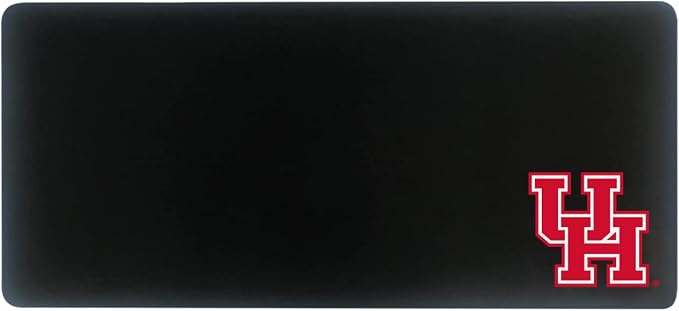 University of Houston Classic Cloth Desk Mat, Durable Office Supplies, Non-Slip Base, Responsive Desk Pad with Smooth Cloth Surface, Black