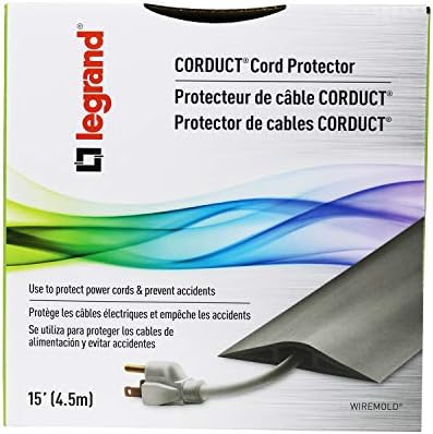 Legrand Wiremold Corduct 15 Foot Over Floor Cord Cover Brown 1 Pack