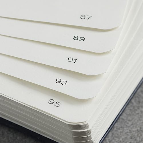LEUCHTTURM1917 372927 Notebook 411 Medium (A5), Hardcover, 411 Numbered Pages, Forest Green, Plain, More Thoughts, More Ideas, More Memories, More Pages