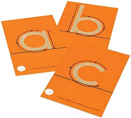 Didax Educational Resources Tactile Cards, Pack of 28 & Educational Resources Tactile Uppercase Sandpaper Letters, Upper case & Sandpaper Numerals