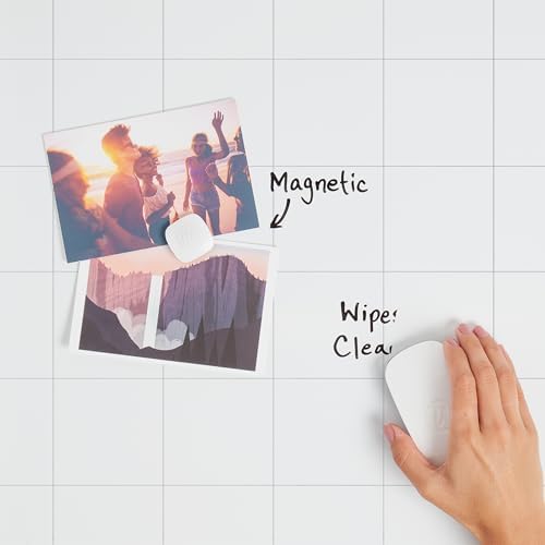 U Brands Magnetic Dry Erase 4-in-1 Calendar White Board, 24" x 18", Silver Aluminum Frame