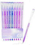 9 Colored Gel Pens Set, 0.6mm Fine Point for Black Paper & White Paper, Pens for Journaling, Adult Coloring Books, Bible, Drawing, Note Taking, Art & Journaling Supplies(Purple Style)