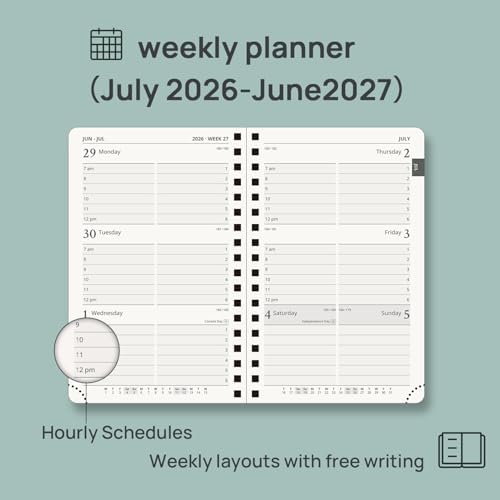 POPRUN Pocket Calendar 2026-2027,6.5" x 3.5" Pocket Planner