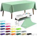 CXPSINC 54 Inch X 100 Feet Plastic Table Cover Roll Disposable Tablecloth with Slide Cutter for All Type/Shape Tables | Party, Banquet, Birthdays, Weddings(Sage Green, 100 Feet)