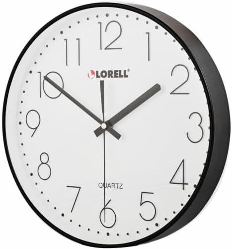 Lorell 61012 Clock, Black