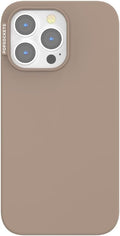 PopSockets iPhone 13 Pro Phone Case with MagSafe- Latte | Magnetic, Wireless Charging, Camera & Drop Protection, Brown, Plain, Cream, Beige, Summer Spring