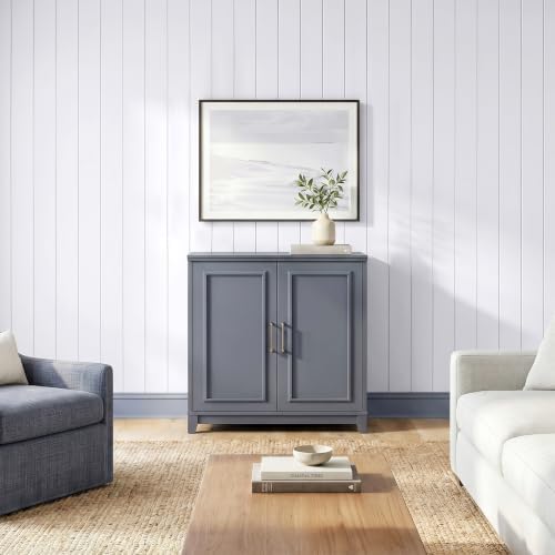 Martha Stewart Lily Pond Modular Storage Cabinet, Slate Blue