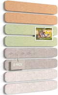 JBER Felt Strip Board 13" x 2", 8 Pack Cork Board Alternative, Harvest