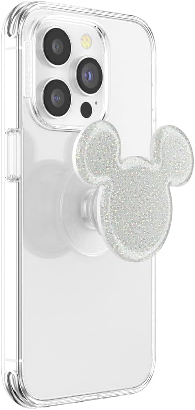 PopSockets Adhesive Phone Grip, Holder- Mickey White | Secure Comfortable Hold, Anti-Drop, Kickstand, Disney, Mickey Mouse, Minnie, Girly, Women
