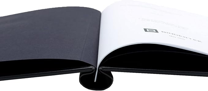 Faux Leather Springback Thesis Binder - Green, 2" Spine, by Bindertek | 250 Sheet Capacity, High-Tension Spring Clamp Style, Perfect for Thesis Work, Legal Documents, Menus, Portfolios, Photography