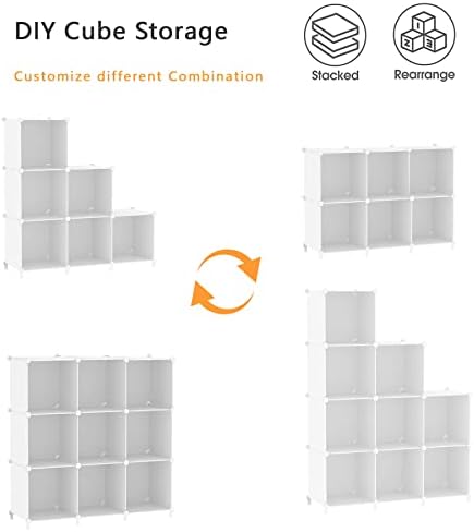 AWTATOS Closet Organizers and Storage, 6 Cube Storage Organizer, White