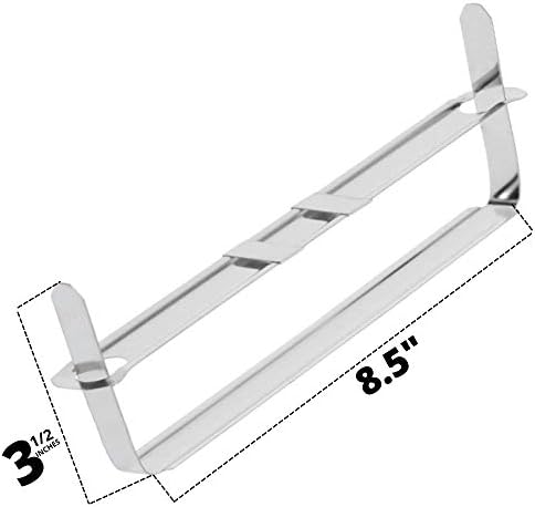 OLYMPX 50 Pcs of 3.5” Capacity Metal Prong Paper Fastener Complete Set, 8.5 Inch Base with Standard 2-Hole Punch Compressor for Paper File Folder, 50 per Box
