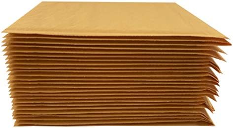 Amazon Basics Kraft Bubble Self-Seal Padded Mailing Envelopes, 10.5" x 16" (Internal Size 10.25" x 15"), Shipping Packaging, Brown, 25-Pack