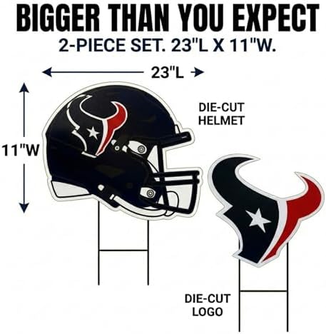 NFL Logo & Helmet 2 Pack Yard Sign Set