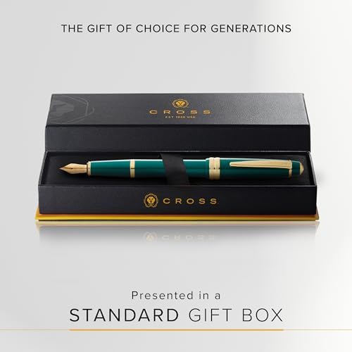 Cross Bailey Light Polished Green Fountain Pen, Extra-Fine Nib
