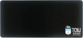 The College of New Jersey Classic Cloth Desk Mat, Durable Office Supplies, Non-Slip Base, Responsive Desk Pad with Smooth Cloth Surface, Black
