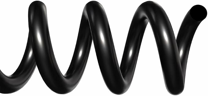 13mm (1/2 in.) Spiral Binding Coils for Reports, Presentations and Proposals | 4:1 Pitch | 12 in. Length | Black | 105 Sheets Binding Capacity | 100 Pack