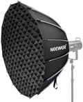 NEEWER Parabolic Softbox Kit, 47.2" Bowens Mount Soft Box with Light Diffusers for Studio Photography Video Recording Streaming Lighting Compatible with Aputure 120d Compatible with Godox SL60w, NS73P