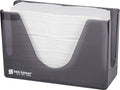 San Jamar Countertop Paper Towel Dispener, Manual Dispensing for Bathroom and Kitchen, 7" x 11" x 4.38", Black Pearl