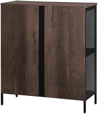 OSP Home Furnishings Ace Contemporary Modern Storage Bookcase with Shelves, 2 Shelves, Ozark Ash Finish
