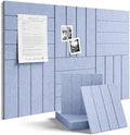 Fluxynara 36" x 24" Large Felt Bulletin Board, Soft Periwinkle