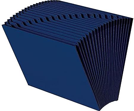 Smead Colored Expanding File, Alphabetic (A-Z), 21 Pockets, Letter Size, Navy Blue (70720)