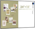 ARCOBIS Cork Board White Board Combo for Wall