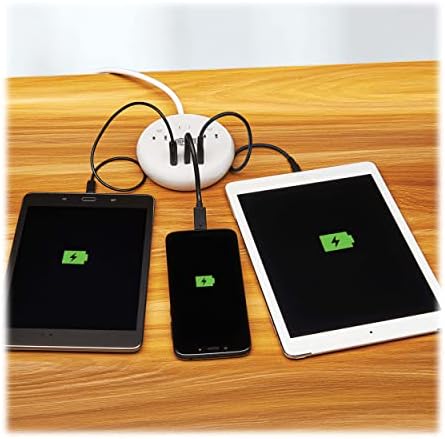 Tripp Lite Safe-IT 57W Surge Protector, 2 Outlets & 2 USB + 1 USB-C Port for Fast Charging, 300 Joules, 8 Foot 5-15P Cord, Manufacturer's Warranty & $25,000 Insurance (TLP28PD57WCAM)