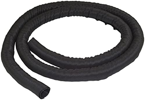 StarTech 6.5' (2m) Cable Management Sleeve, Black, Trimmable (WKSTNCM)