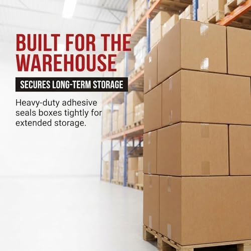 Tape Logic Packing Tape (12-Rolls), 2" x 55 yd - Heavy Duty Packaging Tape Refill for Shipping, Moving, Order Fulfillment, Hot Melt 1.6 Mil