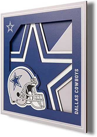 YouTheFan NFL Dallas Cowboys 3D Logo Series Wall Art