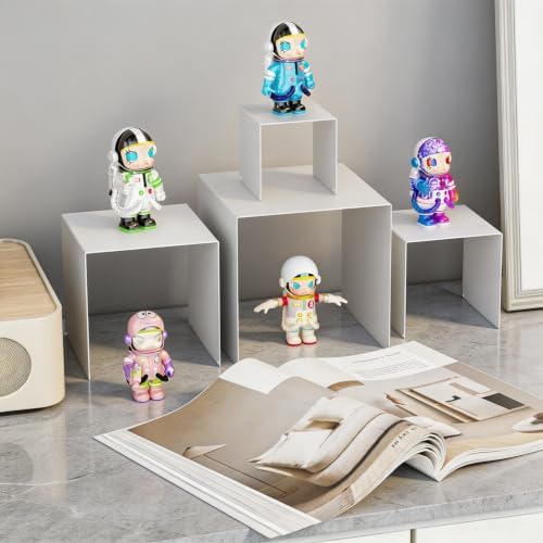 Display Stand & Risers, 8 Pcs Set Metal Rectangular Cupcake Stands