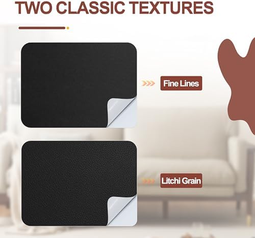 Leather Repair Patch Tape Kit, Self Adhesive Leather Repair for Furniture, Couch, Sofa, Car Seats,Office Chair,Vinyl Repair Kit.3.1inx60in