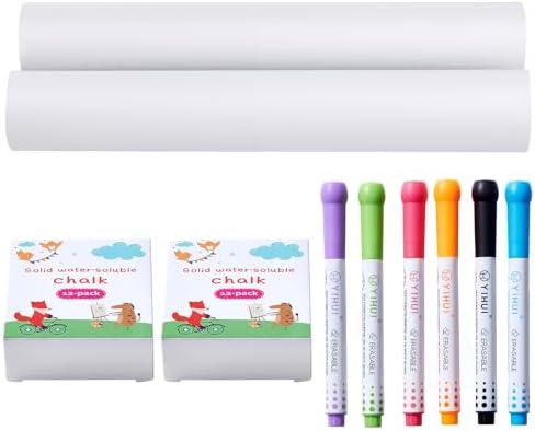 VEVOR Easel Accessory Set, 32 PCS Kid's Art Easel Painting Kit Including Chalks, Dry-Erase Markers & Paper Rolls, Supplies Set for Tabletop Art Easel, Painting Accessories for Toddlers Boys and Girls