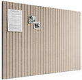 Bumusty 48"x 36" Large Felt Bulletin Board Tiles, Taupe