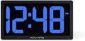 AcuRite Digital Clock with Auto Dimming Brightness, 10-Inch / Blue