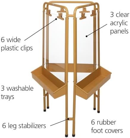 Colorations 3-Way Indoor & Outdoor Acrylic Panel Easel, Ages 3+/Pre-k+ | 47" H x 23" W x 25.5" D Classroom Essentials